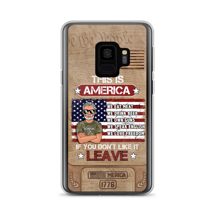 Custom Personalized Veteran Phone Case - Gift Idea For Veteran/ Daughter - This Is America - Case For iPhone/ Samsung