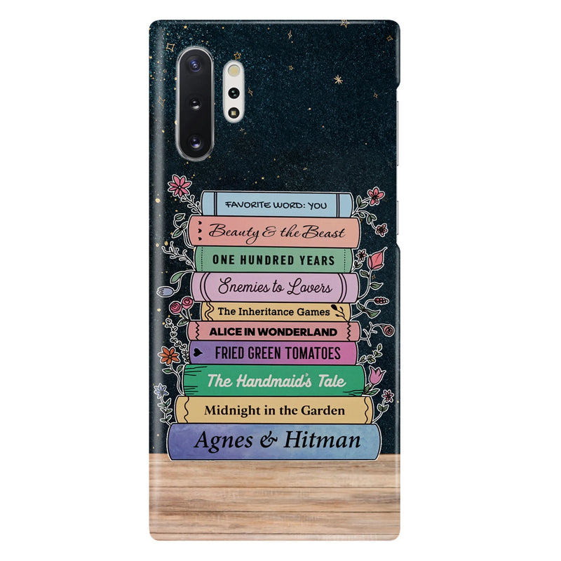 Custom Personalized Reading Book Phone Case For iPhone/ Samsung - Gift Idea For Reading Lover/ Birthday