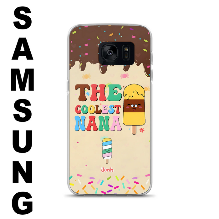 Personalized The Coolest Nana Phone Case - Up to 10 Kids - Mother's Day Gift Idea for Grandma/ Mom - Case for iPhone/ Samsung