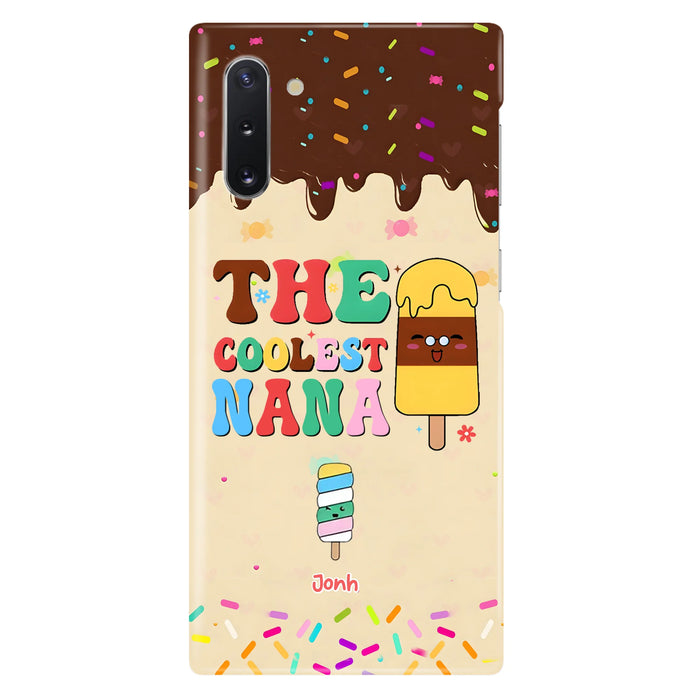 Personalized The Coolest Nana Phone Case - Up to 10 Kids - Mother's Day Gift Idea for Grandma/ Mom - Case for iPhone/ Samsung
