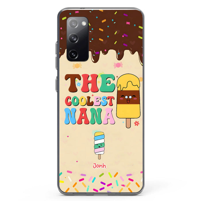 Personalized The Coolest Nana Phone Case - Up to 10 Kids - Mother's Day Gift Idea for Grandma/ Mom - Case for iPhone/ Samsung