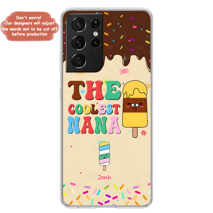 Personalized The Coolest Nana Phone Case - Up to 10 Kids - Mother's Day Gift Idea for Grandma/ Mom - Case for iPhone/ Samsung