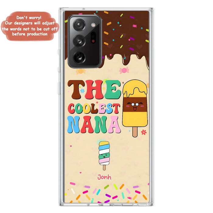 Personalized The Coolest Nana Phone Case - Up to 10 Kids - Mother's Day Gift Idea for Grandma/ Mom - Case for iPhone/ Samsung