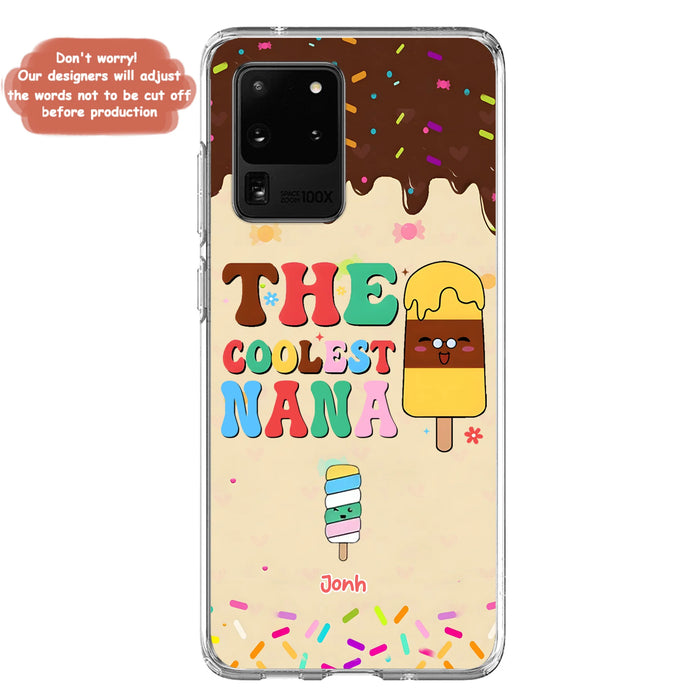 Personalized The Coolest Nana Phone Case - Up to 10 Kids - Mother's Day Gift Idea for Grandma/ Mom - Case for iPhone/ Samsung