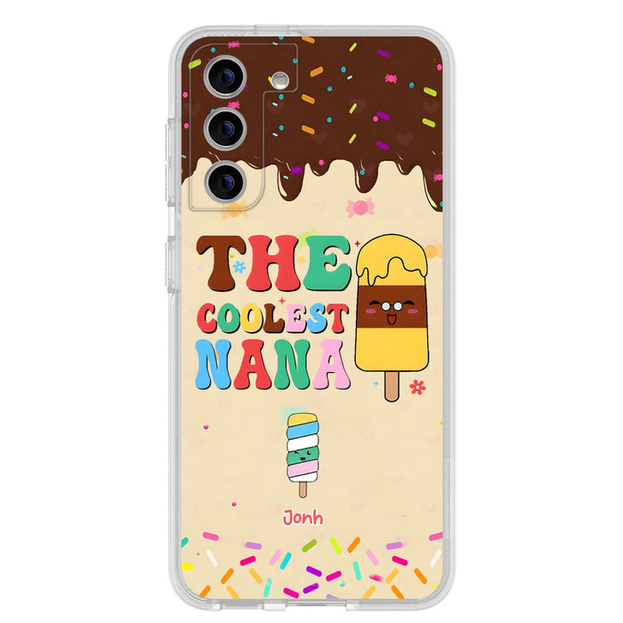 Personalized The Coolest Nana Phone Case - Up to 10 Kids - Mother's Day Gift Idea for Grandma/ Mom - Case for iPhone/ Samsung