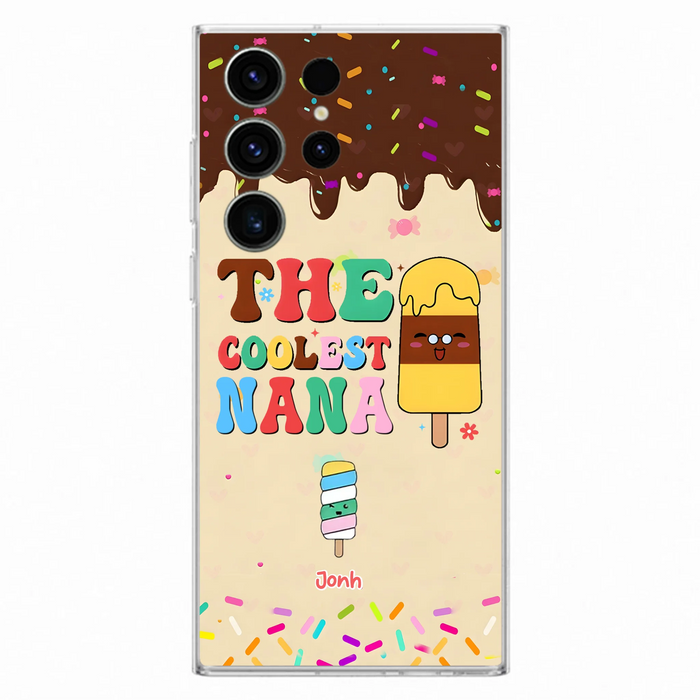 Personalized The Coolest Nana Phone Case - Up to 10 Kids - Mother's Day Gift Idea for Grandma/ Mom - Case for iPhone/ Samsung