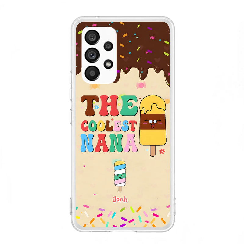 Personalized The Coolest Nana Phone Case - Up to 10 Kids - Mother's Day Gift Idea for Grandma/ Mom - Case for iPhone/ Samsung
