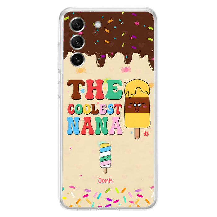 Personalized The Coolest Nana Phone Case - Up to 10 Kids - Mother's Day Gift Idea for Grandma/ Mom - Case for iPhone/ Samsung