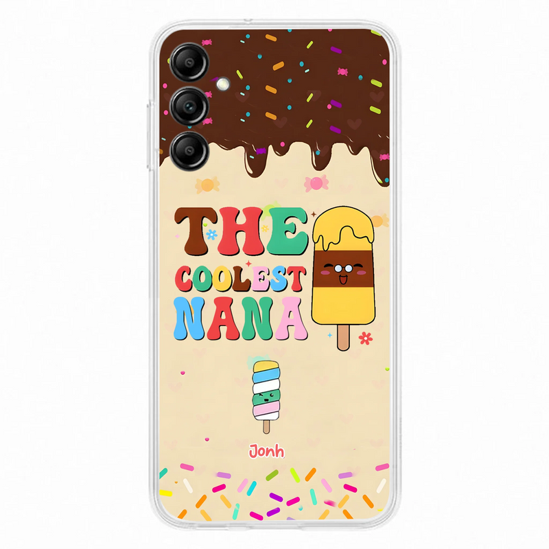 Personalized The Coolest Nana Phone Case - Up to 10 Kids - Mother's Day Gift Idea for Grandma/ Mom - Case for iPhone/ Samsung