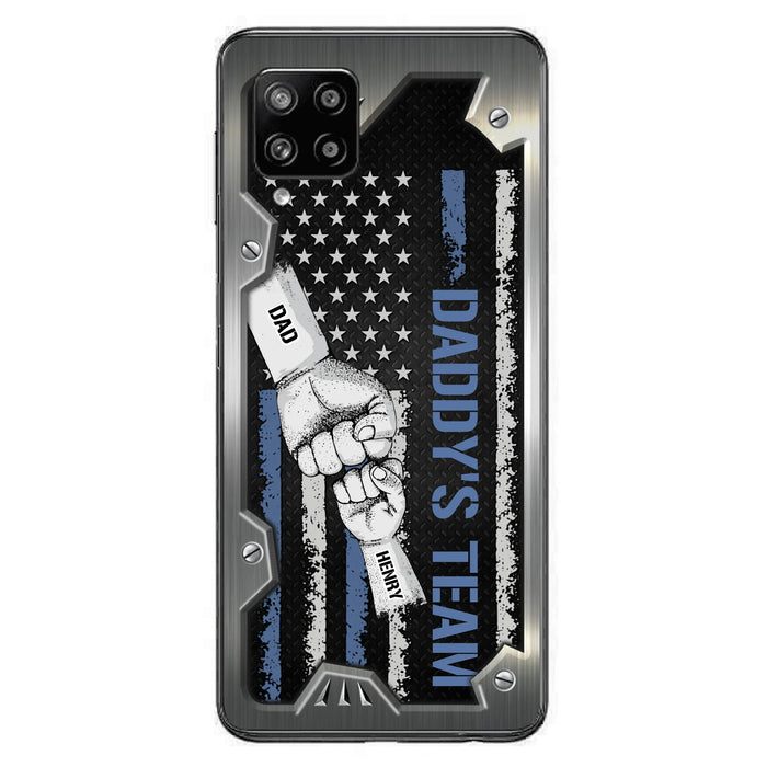 Custom Personalized Daddy's Team Phone Case - Father's Day Gift Idea For Dad/ Grandpa - Case for iPhone/ Samsung