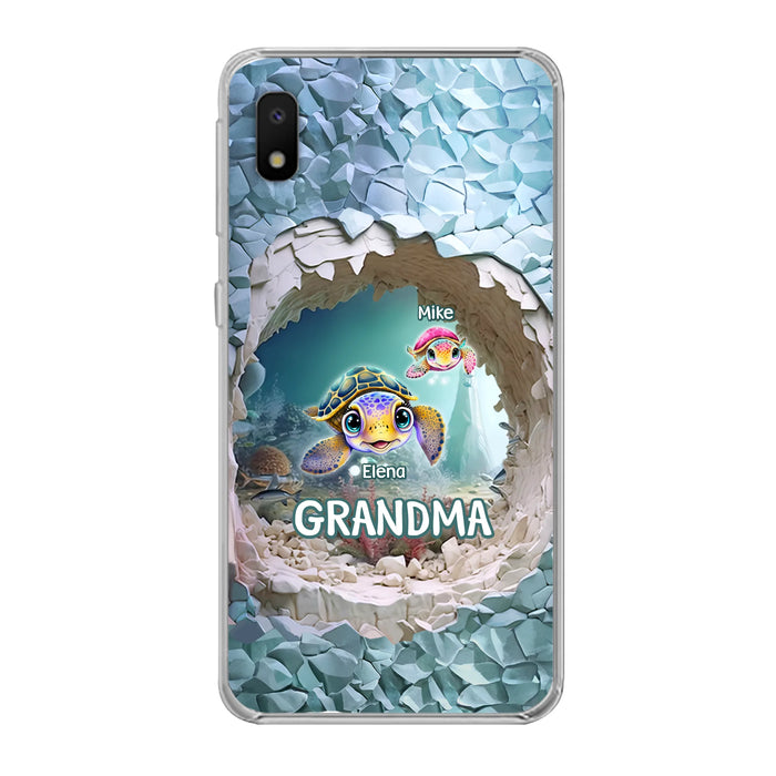 Personalized Turtle Phone Case - Up to 10 Kids - Mother's Day Gift Idea For Grandma - Case for iPhone/Samsung