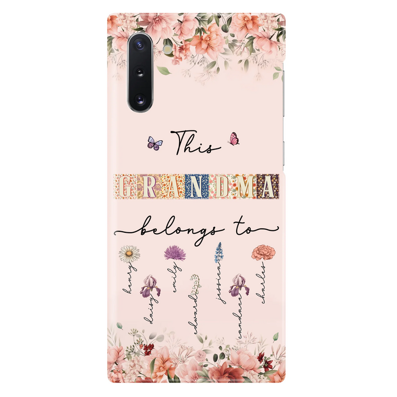 Personalized Grandma/Mom Phone Case - Up to 7 Kids - Mother's Day Gift Idea for Grandma/Mom - Case for iPhone/Samsung