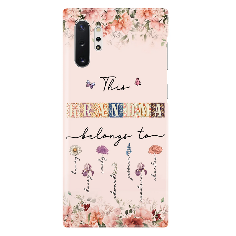 Personalized Grandma/Mom Phone Case - Up to 7 Kids - Mother's Day Gift Idea for Grandma/Mom - Case for iPhone/Samsung