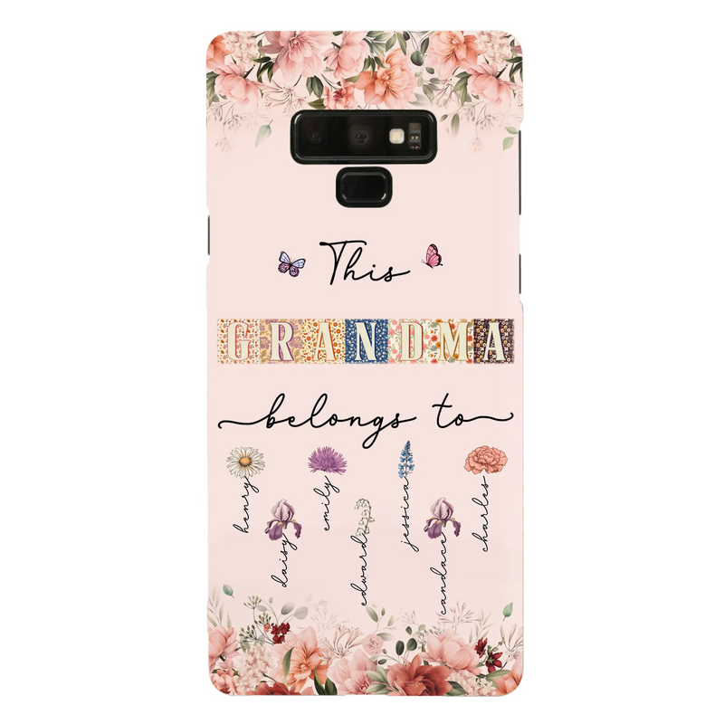 Personalized Grandma/Mom Phone Case - Up to 7 Kids - Mother's Day Gift Idea for Grandma/Mom - Case for iPhone/Samsung