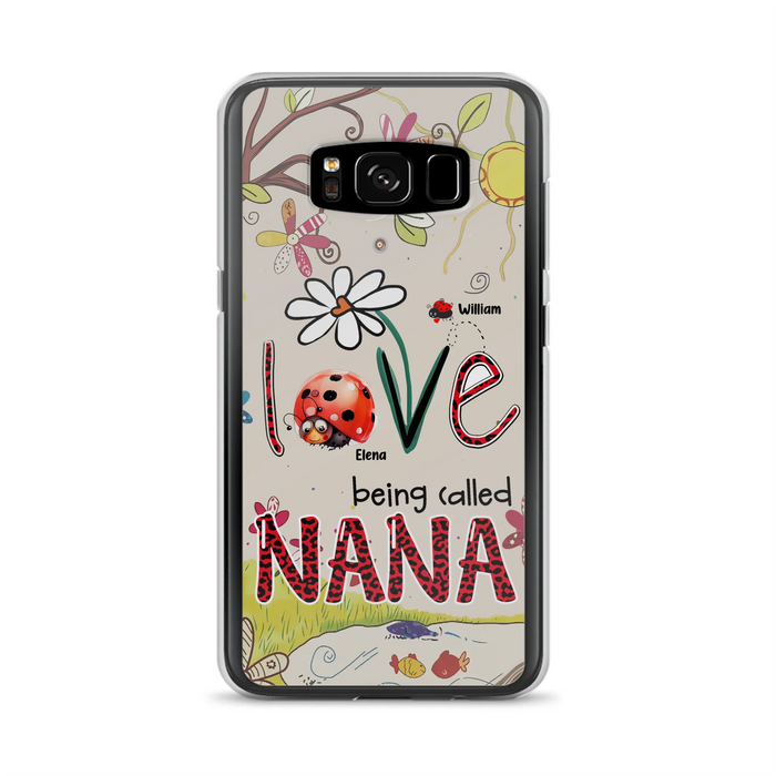 Personalized Grandma/Mom Phone Case - Gift Idea For Grandma - Up to 7 Kids - Love Being Called Gigi - Cases For iPhone/ Samsung