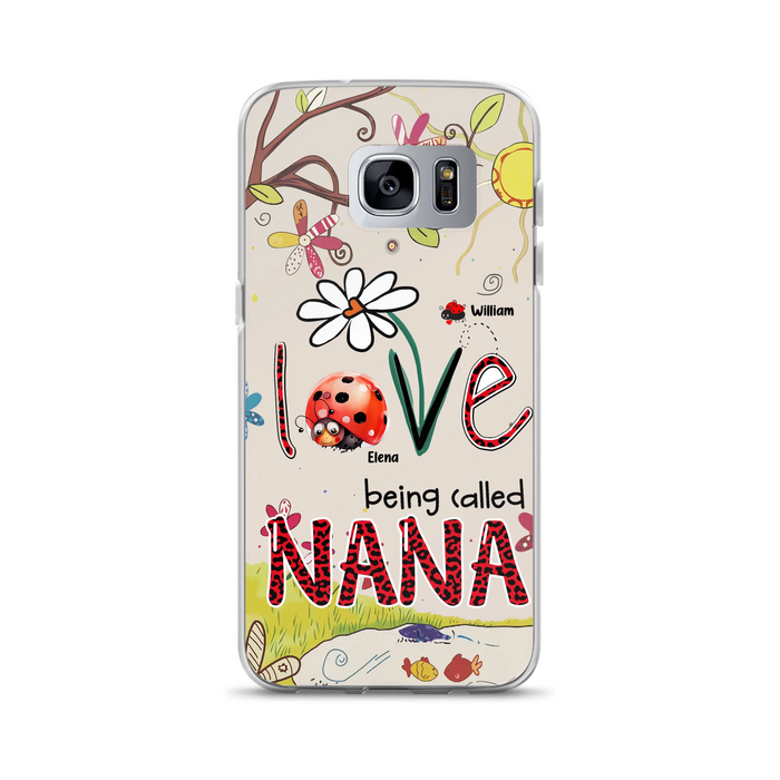 Personalized Grandma/Mom Phone Case - Gift Idea For Grandma - Up to 7 Kids - Love Being Called Gigi - Cases For iPhone/ Samsung