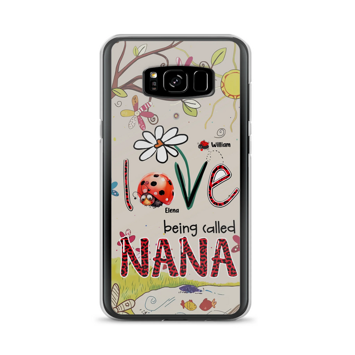 Personalized Grandma/Mom Phone Case - Gift Idea For Grandma - Up to 7 Kids - Love Being Called Gigi - Cases For iPhone/ Samsung