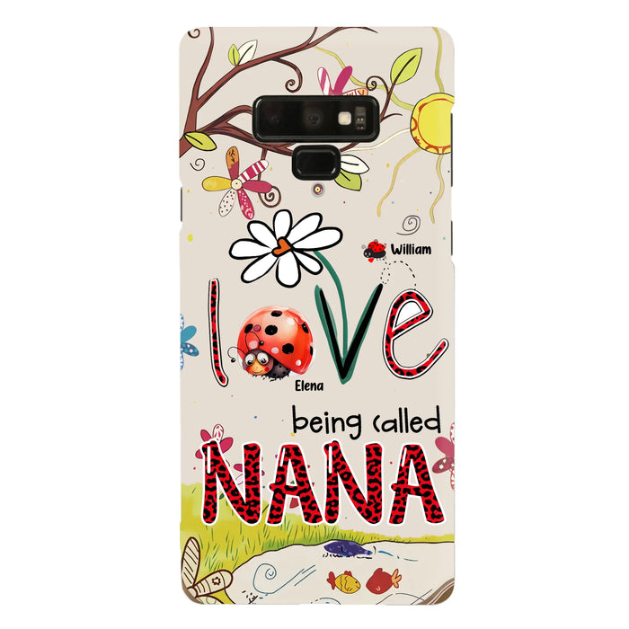 Personalized Grandma/Mom Phone Case - Gift Idea For Grandma - Up to 7 Kids - Love Being Called Gigi - Cases For iPhone/ Samsung