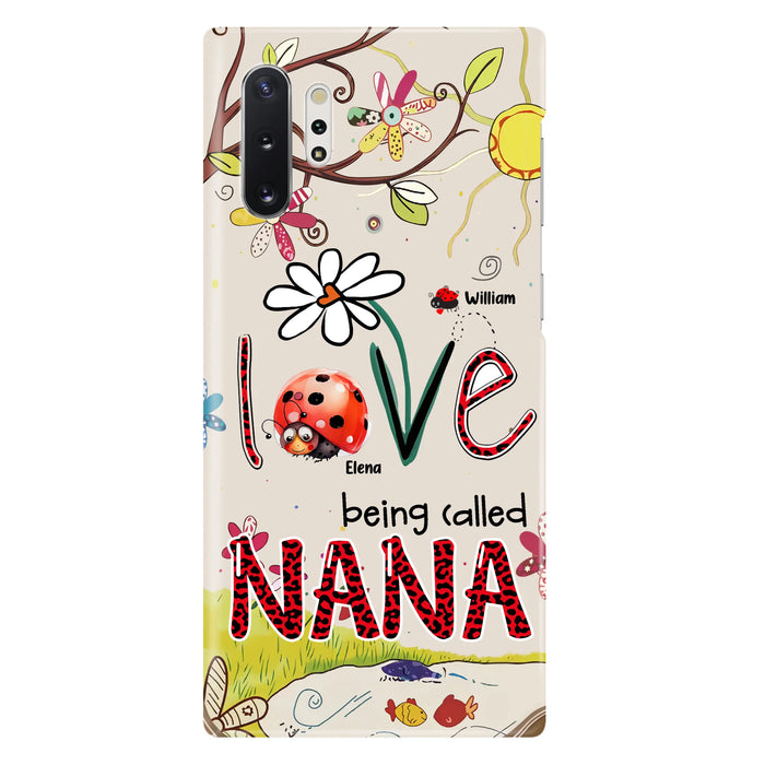 Personalized Grandma/Mom Phone Case - Gift Idea For Grandma - Up to 7 Kids - Love Being Called Gigi - Cases For iPhone/ Samsung