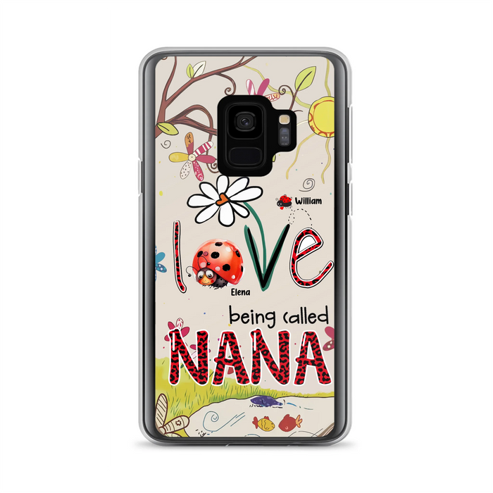 Personalized Grandma/Mom Phone Case - Gift Idea For Grandma - Up to 7 Kids - Love Being Called Gigi - Cases For iPhone/ Samsung