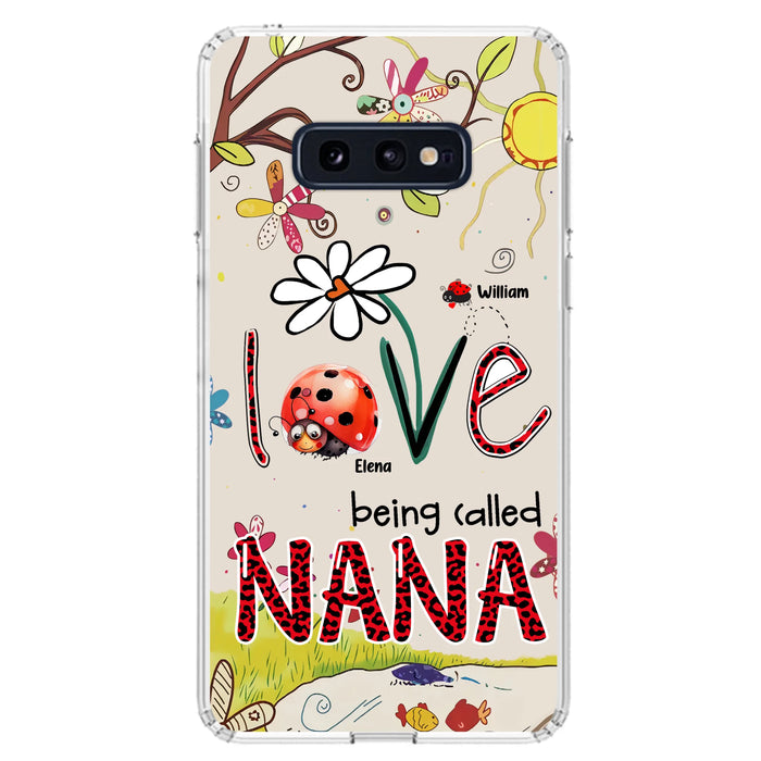 Personalized Grandma/Mom Phone Case - Gift Idea For Grandma - Up to 7 Kids - Love Being Called Gigi - Cases For iPhone/ Samsung