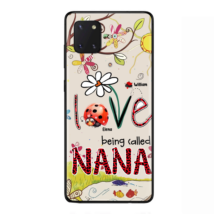 Personalized Grandma/Mom Phone Case - Gift Idea For Grandma - Up to 7 Kids - Love Being Called Gigi - Cases For iPhone/ Samsung