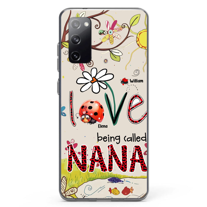 Personalized Grandma/Mom Phone Case - Gift Idea For Grandma - Up to 7 Kids - Love Being Called Gigi - Cases For iPhone/ Samsung