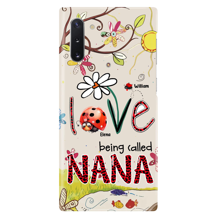 Personalized Grandma/Mom Phone Case - Gift Idea For Grandma - Up to 7 Kids - Love Being Called Gigi - Cases For iPhone/ Samsung
