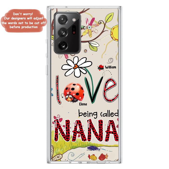 Personalized Grandma/Mom Phone Case - Gift Idea For Grandma - Up to 7 Kids - Love Being Called Gigi - Cases For iPhone/ Samsung