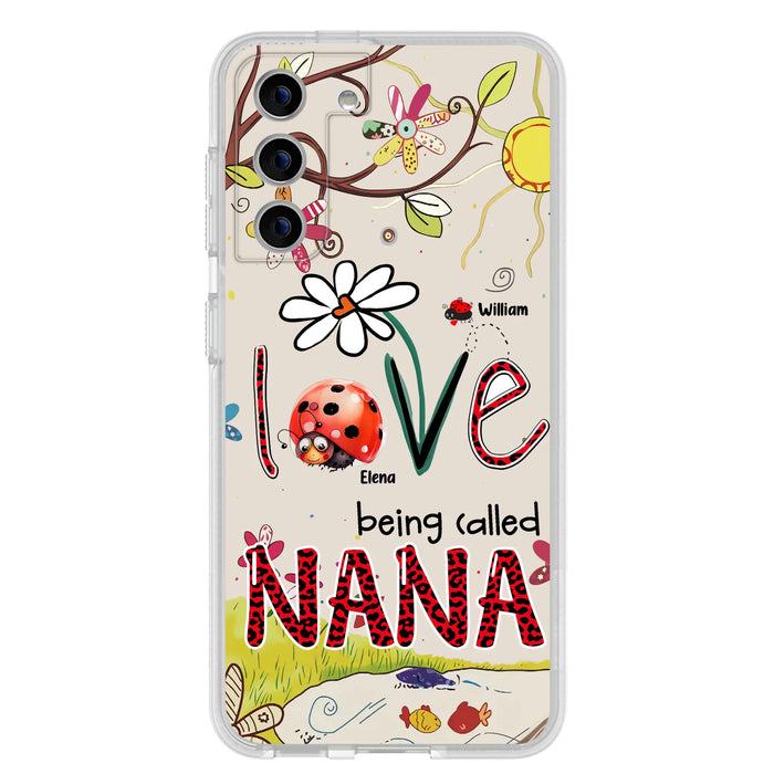 Personalized Grandma/Mom Phone Case - Gift Idea For Grandma - Up to 7 Kids - Love Being Called Gigi - Cases For iPhone/ Samsung