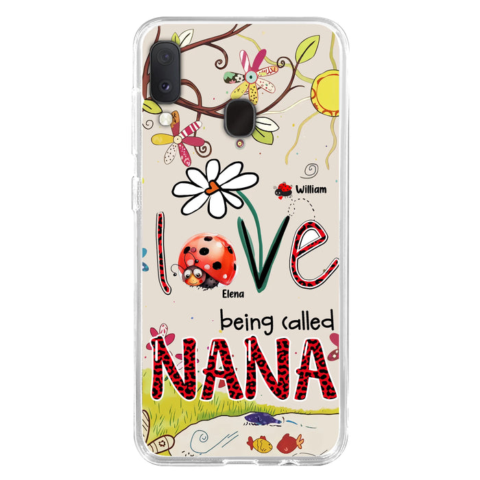 Personalized Grandma/Mom Phone Case - Gift Idea For Grandma - Up to 7 Kids - Love Being Called Gigi - Cases For iPhone/ Samsung