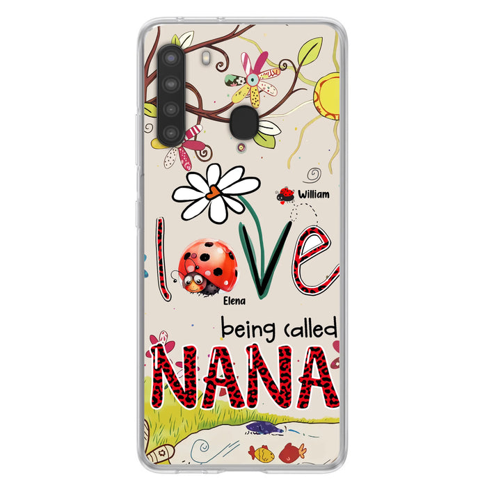 Personalized Grandma/Mom Phone Case - Gift Idea For Grandma - Up to 7 Kids - Love Being Called Gigi - Cases For iPhone/ Samsung