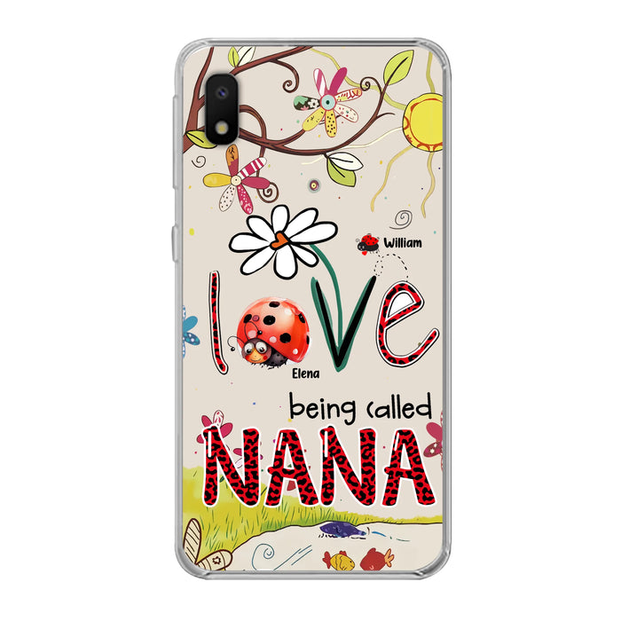 Personalized Grandma/Mom Phone Case - Gift Idea For Grandma - Up to 7 Kids - Love Being Called Gigi - Cases For iPhone/ Samsung