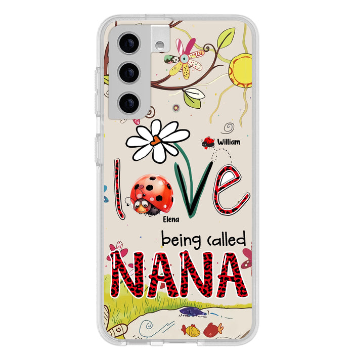 Personalized Grandma/Mom Phone Case - Gift Idea For Grandma - Up to 7 Kids - Love Being Called Gigi - Cases For iPhone/ Samsung