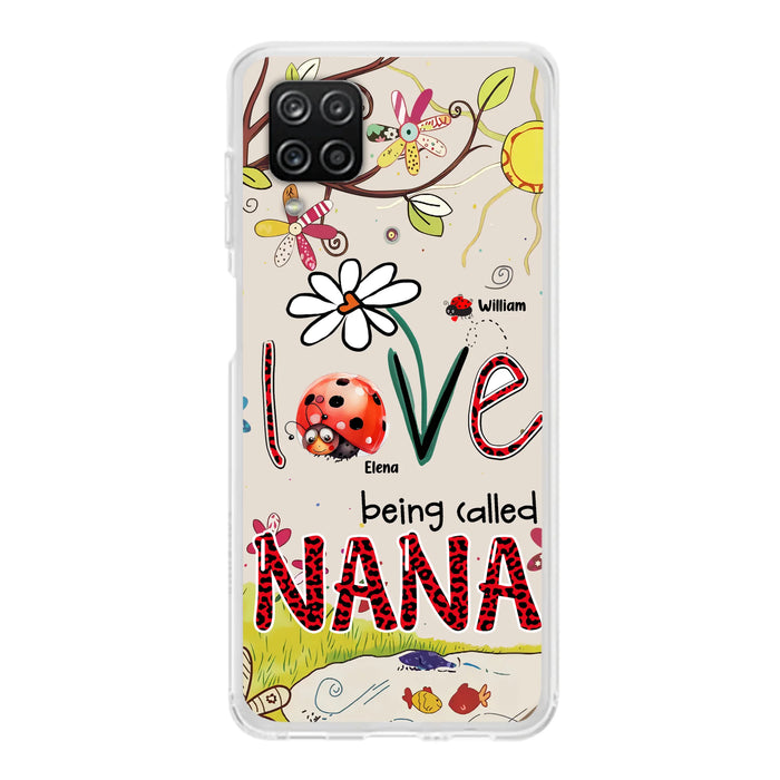 Personalized Grandma/Mom Phone Case - Gift Idea For Grandma - Up to 7 Kids - Love Being Called Gigi - Cases For iPhone/ Samsung
