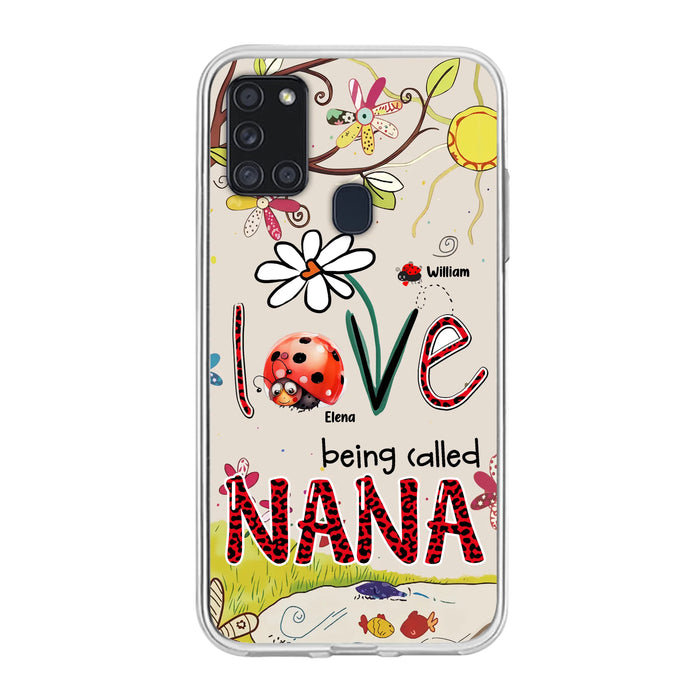 Personalized Grandma/Mom Phone Case - Gift Idea For Grandma - Up to 7 Kids - Love Being Called Gigi - Cases For iPhone/ Samsung