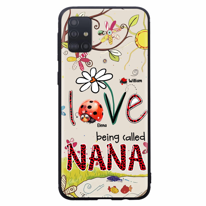 Personalized Grandma/Mom Phone Case - Gift Idea For Grandma - Up to 7 Kids - Love Being Called Gigi - Cases For iPhone/ Samsung