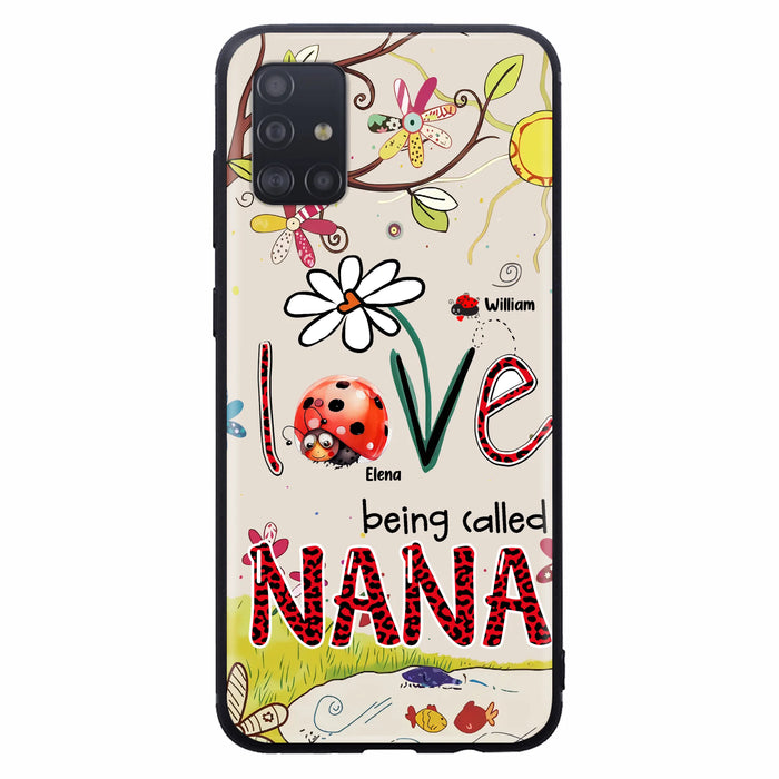 Personalized Grandma/Mom Phone Case - Gift Idea For Grandma - Up to 7 Kids - Love Being Called Gigi - Cases For iPhone/ Samsung