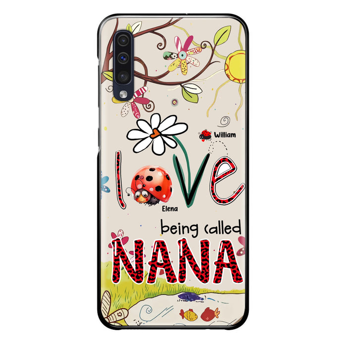 Personalized Grandma/Mom Phone Case - Gift Idea For Grandma - Up to 7 Kids - Love Being Called Gigi - Cases For iPhone/ Samsung