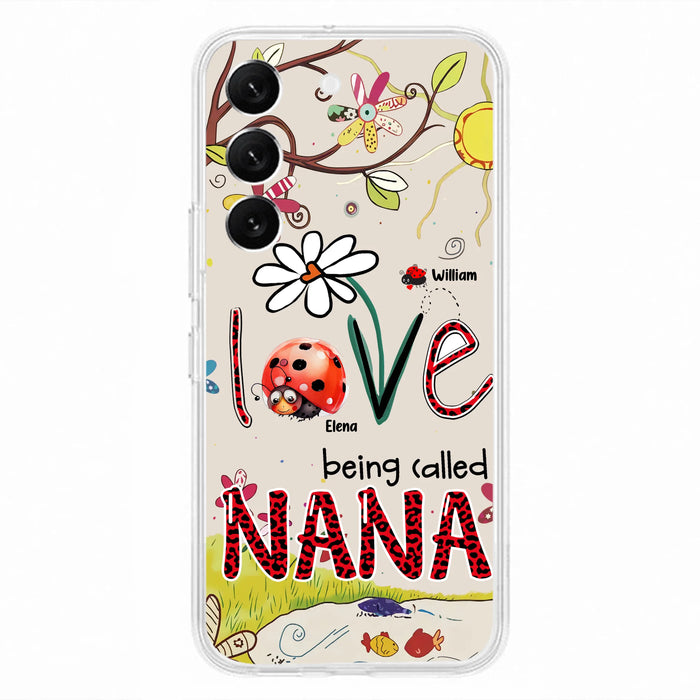 Personalized Grandma/Mom Phone Case - Gift Idea For Grandma - Up to 7 Kids - Love Being Called Gigi - Cases For iPhone/ Samsung