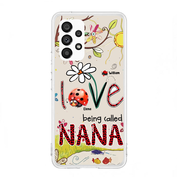 Personalized Grandma/Mom Phone Case - Gift Idea For Grandma - Up to 7 Kids - Love Being Called Gigi - Cases For iPhone/ Samsung
