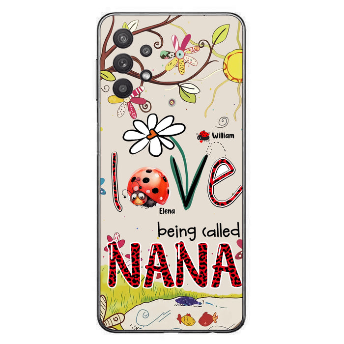 Personalized Grandma/Mom Phone Case - Gift Idea For Grandma - Up to 7 Kids - Love Being Called Gigi - Cases For iPhone/ Samsung