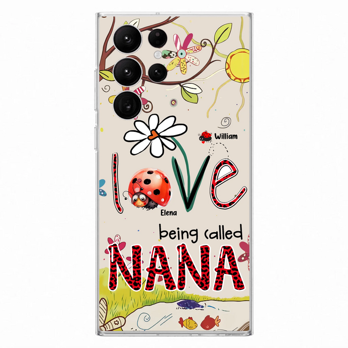 Personalized Grandma/Mom Phone Case - Gift Idea For Grandma - Up to 7 Kids - Love Being Called Gigi - Cases For iPhone/ Samsung