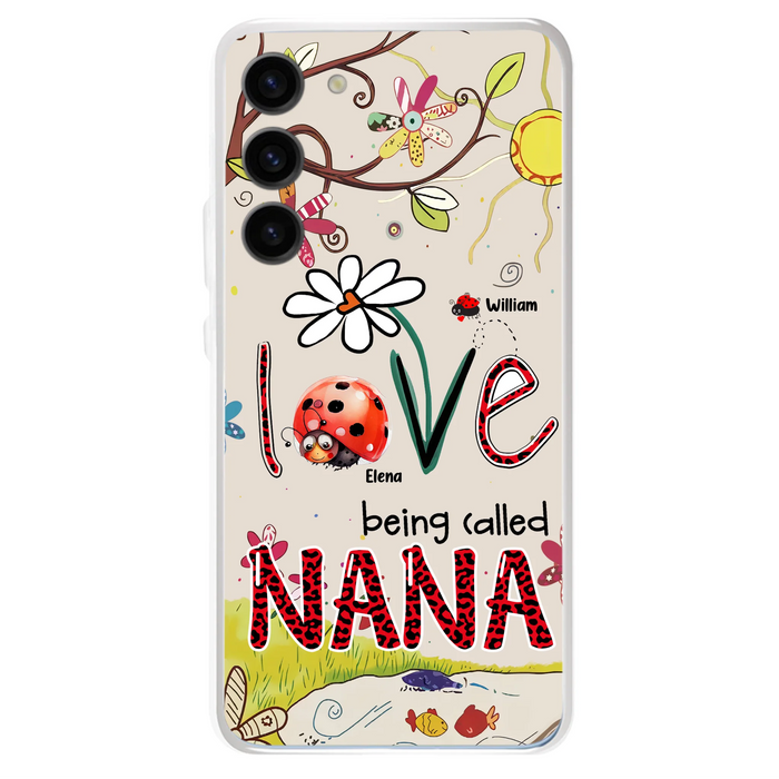 Personalized Grandma/Mom Phone Case - Gift Idea For Grandma - Up to 7 Kids - Love Being Called Gigi - Cases For iPhone/ Samsung