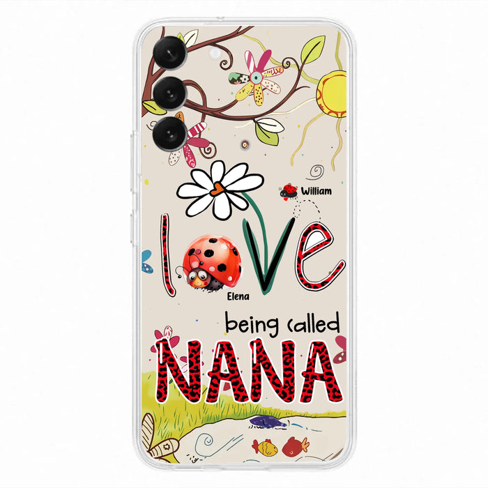 Personalized Grandma/Mom Phone Case - Gift Idea For Grandma - Up to 7 Kids - Love Being Called Gigi - Cases For iPhone/ Samsung