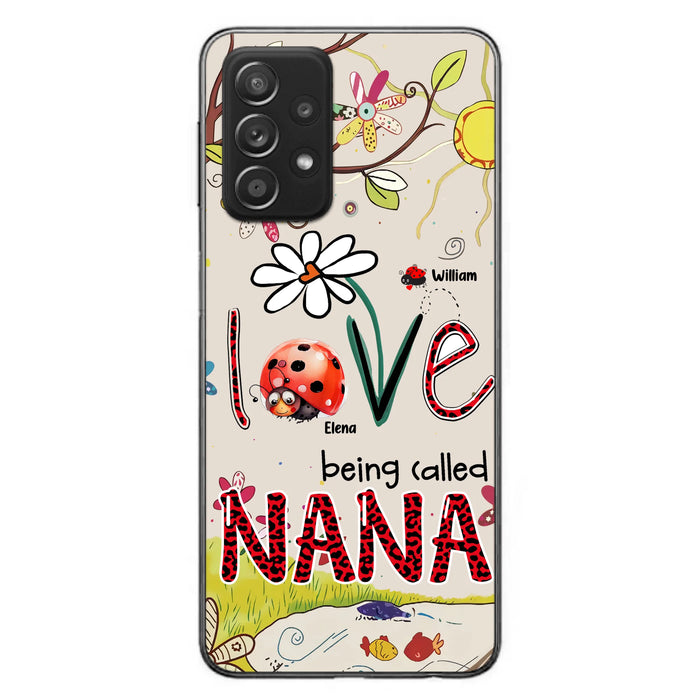 Personalized Grandma/Mom Phone Case - Gift Idea For Grandma - Up to 7 Kids - Love Being Called Gigi - Cases For iPhone/ Samsung