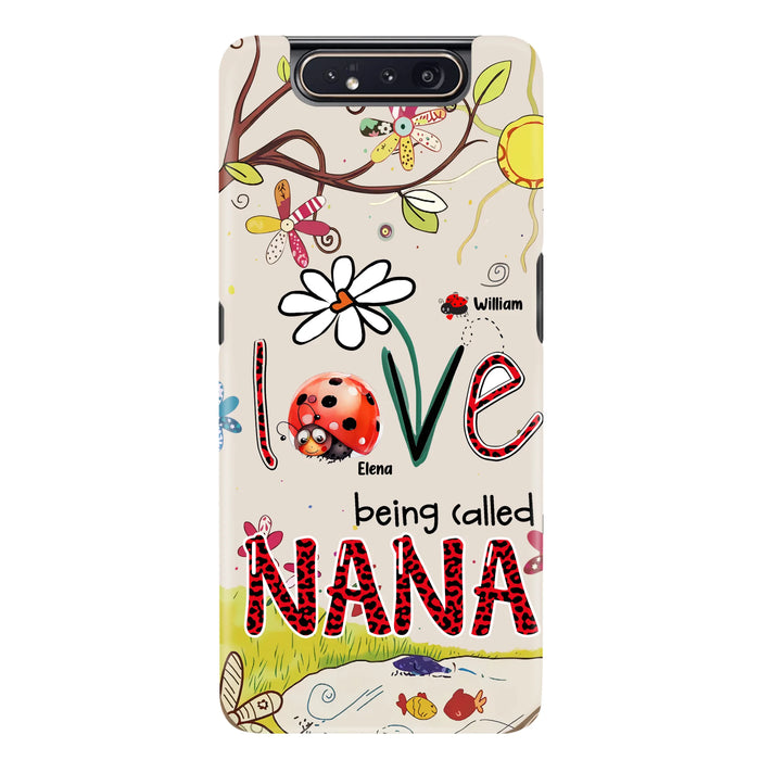 Personalized Grandma/Mom Phone Case - Gift Idea For Grandma - Up to 7 Kids - Love Being Called Gigi - Cases For iPhone/ Samsung