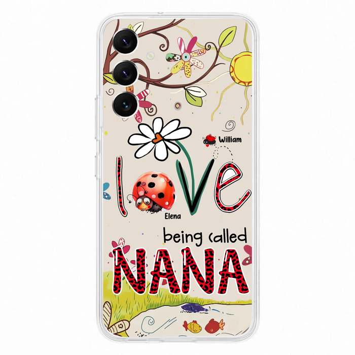 Personalized Grandma/Mom Phone Case - Gift Idea For Grandma - Up to 7 Kids - Love Being Called Gigi - Cases For iPhone/ Samsung