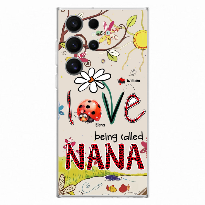 Personalized Grandma/Mom Phone Case - Gift Idea For Grandma - Up to 7 Kids - Love Being Called Gigi - Cases For iPhone/ Samsung