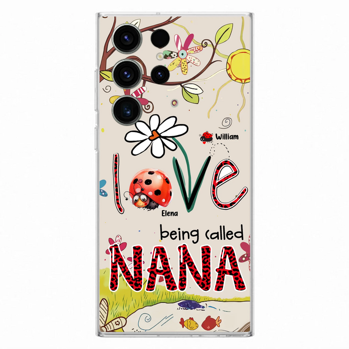Personalized Grandma/Mom Phone Case - Gift Idea For Grandma - Up to 7 Kids - Love Being Called Gigi - Cases For iPhone/ Samsung